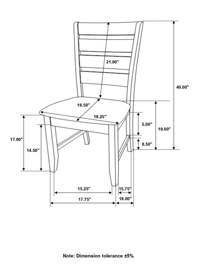 Dalila - Wood Dining Side Chair (Set of 2)