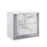 Moon - 5 Pieces Bedroom Set With LED Lighting