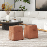 Clyde - Tapered Square Upholstered Ottoman by Jennifer Taylor Home | Bel Furniture