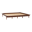 King Platform Bed Frame - Walnut