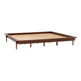 King Platform Bed Frame - Walnut