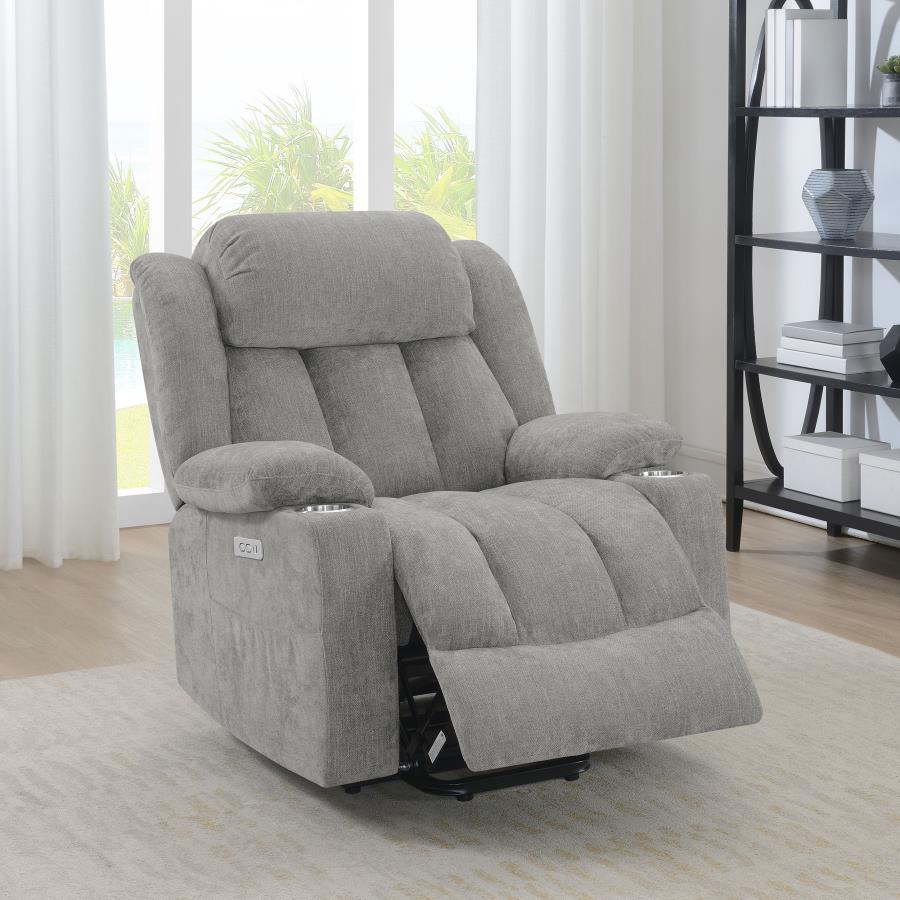 Houston - Upholstered Power Lift Recliner Chair by CoasterEveryday | Bel Furniture