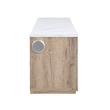 Mason - Entertainment Unit With Bluetooth Speaker And LED Lighting - Natural