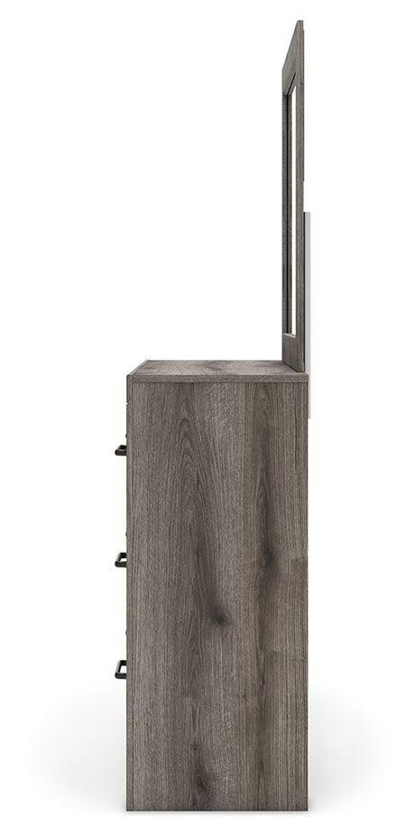 Graystorm - Brown Gray - Dresser And Mirror by Signature Design by Ashley® | Bel Furniture