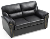 Chic Padded Love Seat For Modern Living - Black by Glory Furniture | Bel Furniture