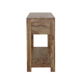 Esther - 3-Drawer Wood Console Table - Natural Sheesham by CoasterElevations | Bel Furniture