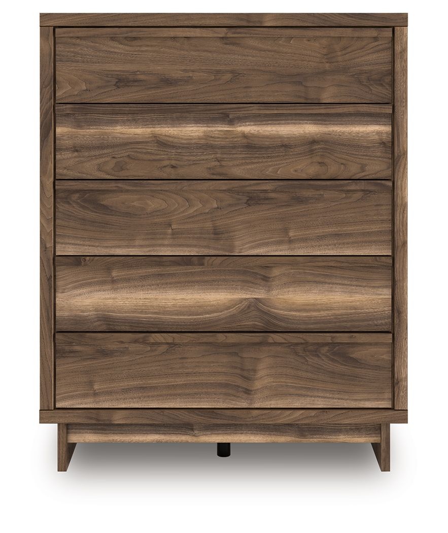 Chirason - Brown - Five Drawer Wide Chest by Signature Design by Ashley® | Bel Furniture