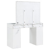Regina - Makeup Vanity Table Set With Lighting - White by Coaster Fine Furniture | Bel Furniture