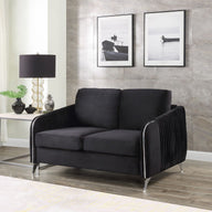 Hathaway - Velvet Modern Chic Loveseat Couch by Lilola Home | Bel Furniture