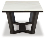 Fostead - White / Espresso - Rectangular Cocktail Table by Signature Design by Ashley® | Bel Furniture