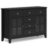 Artisan - Handcrafted Sideboard Buffet Black by Simpli-Home | Bel Furniture
