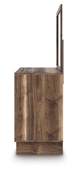 Chirason - Brown - Dresser And Mirror by Signature Design by Ashley® | Bel Furniture