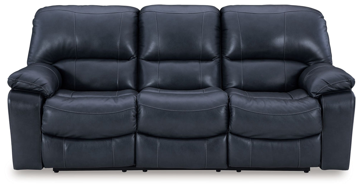 Leesworth - Reclining Sofa Blue Power Reclining by Signature Design by Ashley® | Bel Furniture