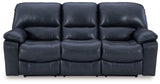 Leesworth - Reclining Sofa Blue Power Reclining by Signature Design by Ashley® | Bel Furniture