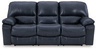 Leesworth - Reclining Sofa Blue Power Reclining by Signature Design by Ashley® | Bel Furniture