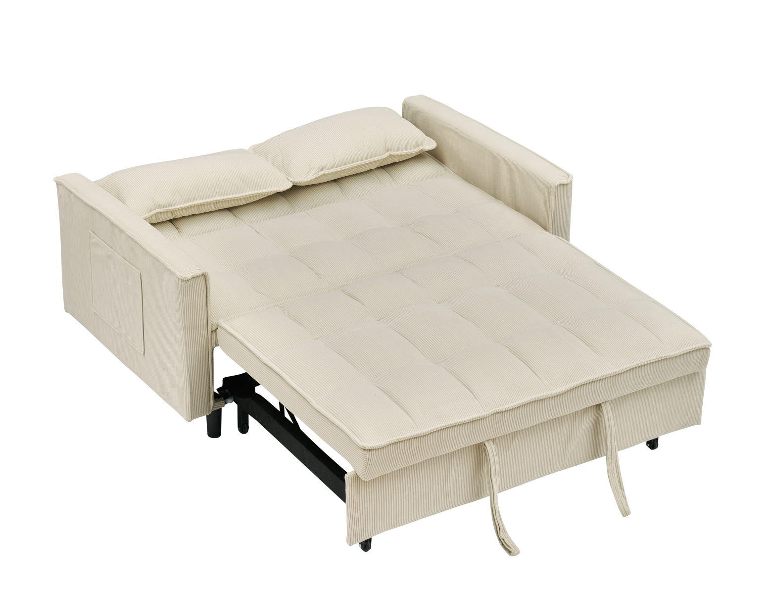 Two-Seat Casual Sofa With Pull Out Bed, Living Room Furniture