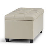 Sienna - Upholstered Storage Ottoman Bench
