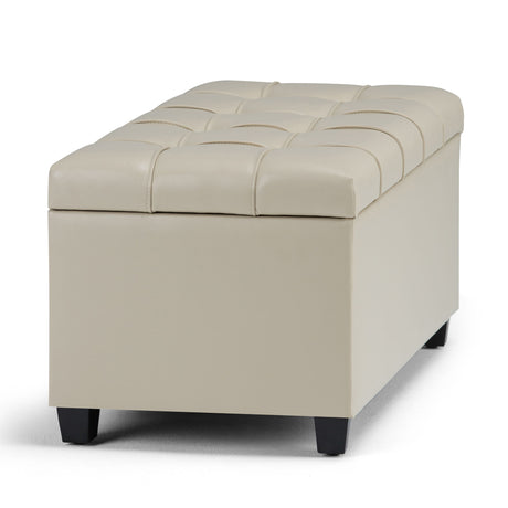 Sienna - Upholstered Storage Ottoman Bench - view 11