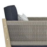 Cayman - Outdoor Conversation Chair - Slate Gray by Simpli-Home | Bel Furniture