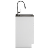 Beckham - Laundry Cabinet & Faucet And Stainless Steel Sink by Simpli-Home | Bel Furniture