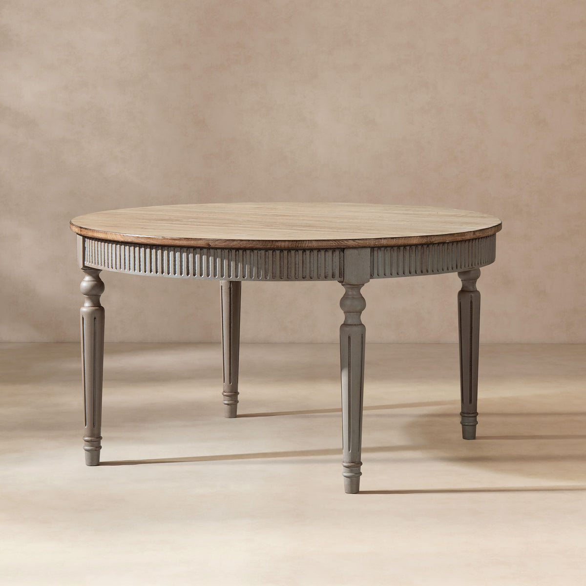 Colette - Round Dining Table - Blue / Gray