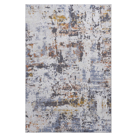 Payas - 6' X 9' Abstract Area Rug - Ivory / Blue - view 3