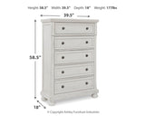 Robbinsdale - Five Drawer Chest - Antique White