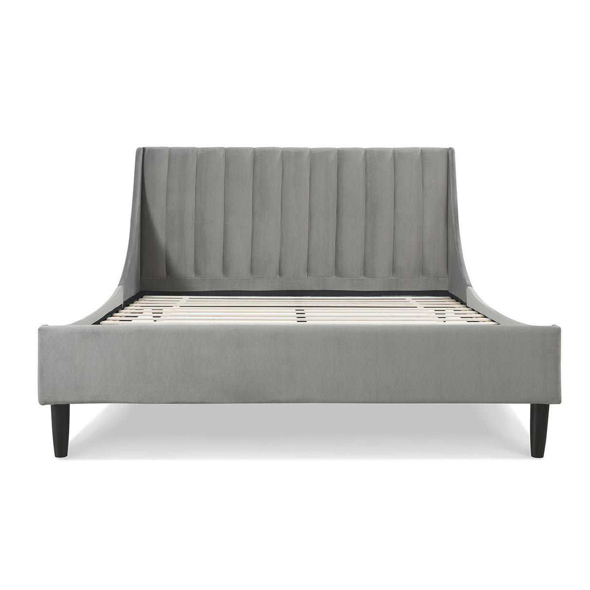 Aspen - Vertical Tufted Modern Headboard Platform Bed Set by Jennifer Taylor Home | Bel Furniture