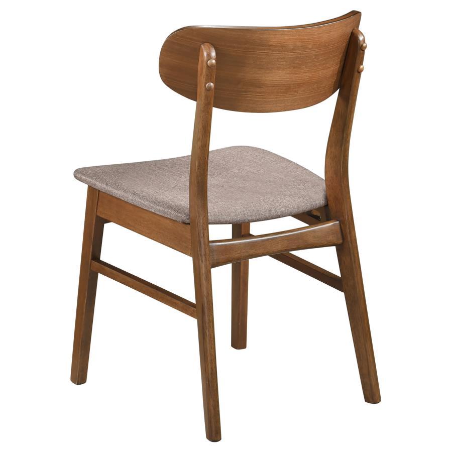 Dortch - Dining Side Chair (Set of 2) - Walnut And Brown