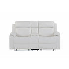 Blanche - Console Reclining Loveseat With LED Lights
