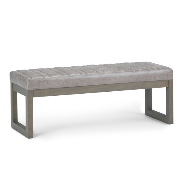 Casey - Multi Functional Ottoman Bench Dark Gray by Simpli-Home | Bel Furniture