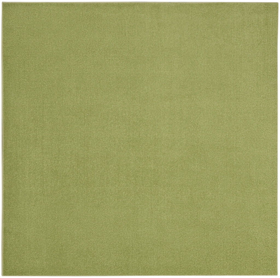 7' X 7' Square Non Skid Indoor / Outdoor Area Rug - Green