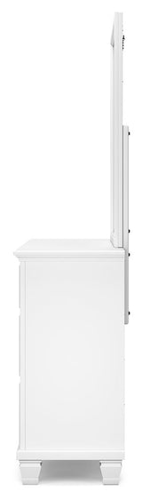 Fortman - White - Dresser And Mirror by Signature Design by Ashley® | Bel Furniture