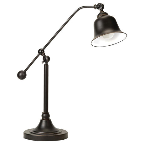 Eduardo - Bell Down Bridge Lamp Dark Brown Table Lamps by CoasterEssence | Bel Furniture