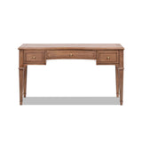 Dauphin - 3 Drawer Executive Desk - Brown