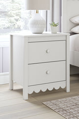 Hallityn - White - Two Drawer Night Stand by Signature Design by Ashley® | Bel Furniture