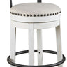 Valebeck - Tall Upholstered Swivel Barstool White by Signature Design by Ashley® | Bel Furniture
