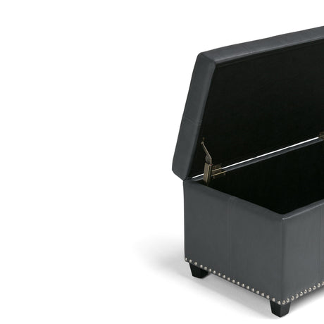 Amelia - Transitional Storage Ottoman Bench by Simpli-Home | Bel Furniture