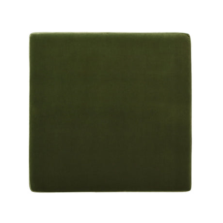 Knox - Square Storage Cocktail Ottoman - Olive Green - view 4