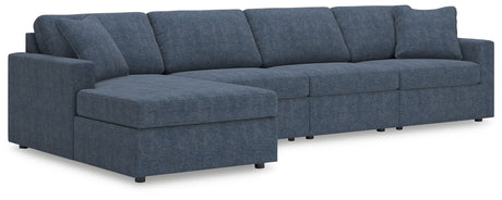 Modmax - Ink - Sectional Blue 4 Pc. Sectional With Laf Corner Chaise by Signature Design by Ashley® | Bel Furniture
