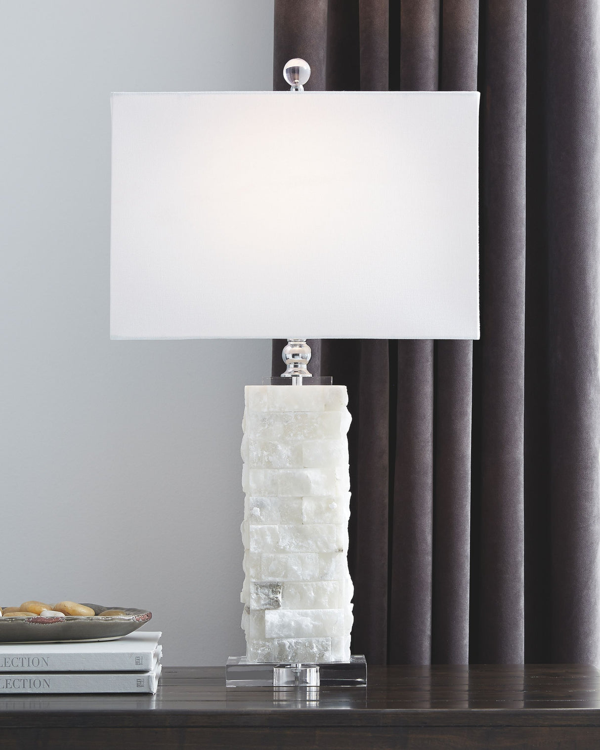 Malise - White - Alabaster Table Lamp by Signature Design by Ashley® | Bel Furniture