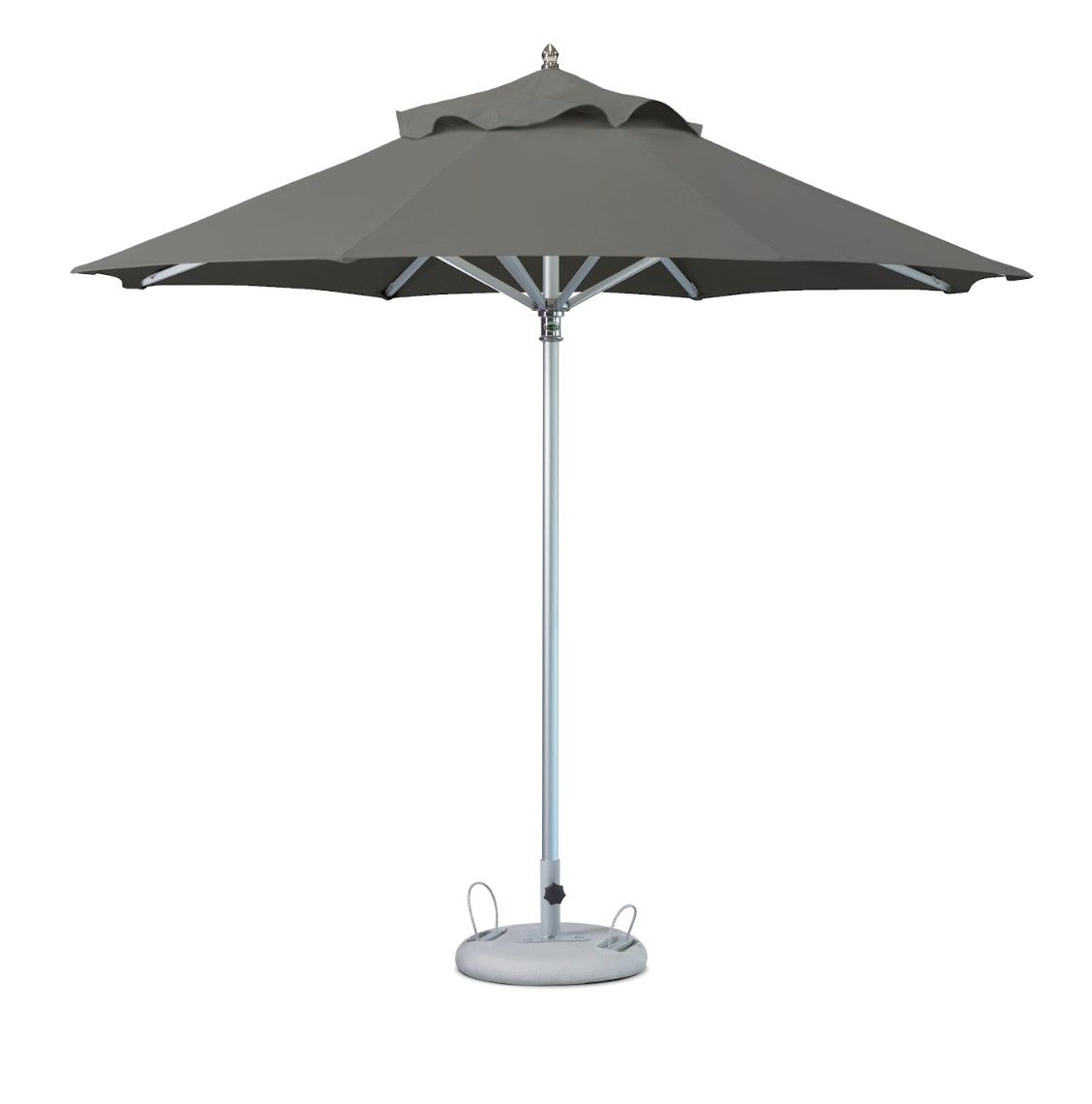 Polyester Round Market Patio Umbrella - Charcoal