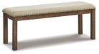 Moriville - Upholstered Bench - Beige
