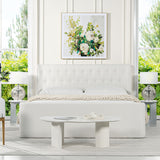 Brooks - Contemporary Tufted Shelter Platform Bed by Jennifer Taylor Home | Bel Furniture