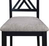 Eloise - 7 Piece Dinette Set - Charcoal / Gray by Crown Mark | Bel Furniture