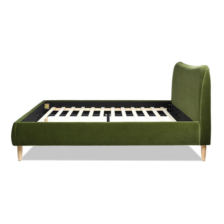 Roman - Curved Headboard Upholstered Platform Bed by Jennifer Taylor Home | Bel Furniture