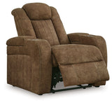 Wolfridge - Brindle - Power Recliner/Adj Headrest by Signature Design by Ashley® | Bel Furniture