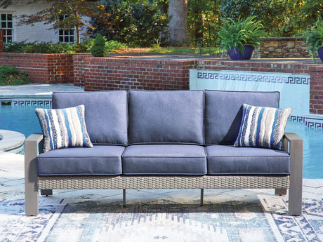 Half Moon Beach - Sofa With Cushion - Blue / Gray - view 3