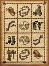 Tribes - GC_YLS4010 Southwest Area Rug Beige by Icona Home Decor | Bel Furniture