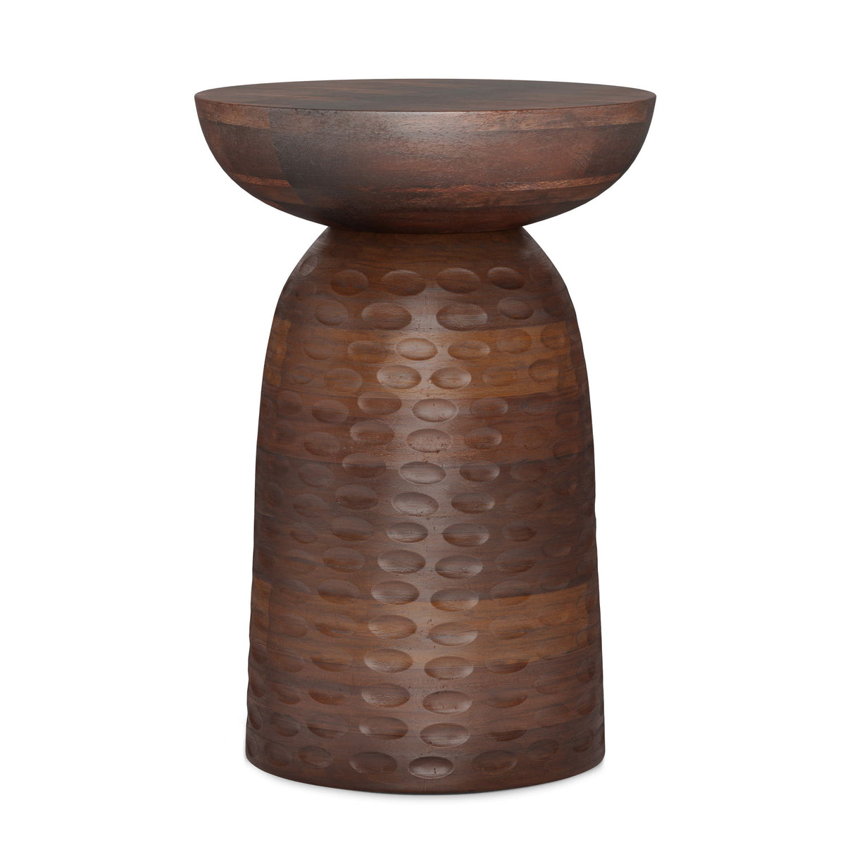 Boyd - Handcrafted Wooden Accent Table Dark Brown by Simpli-Home | Bel Furniture
